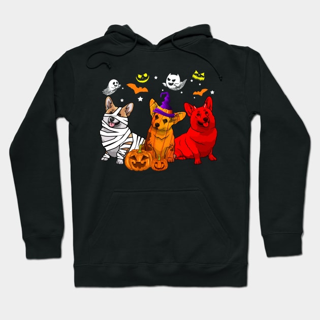 Funny Corgi Halloween Costume Gift Hoodie by Terryeare